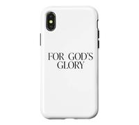 Carcasa para iPhone X/XS For God'S Glory - Christian Faith Minimal Text Graphic