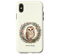 Carcasa para iPhone X/XS Forest Barn Magic Owl Estética Cottagecore Nature Art