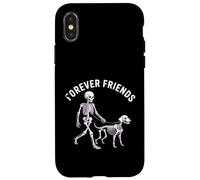 Carcasa para iPhone X/XS Forever Friends - Perro de Esqueleto para