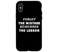 Carcasa para iPhone X/XS Forget The Mistake Remember The Lesson