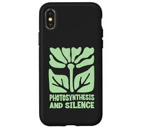 Carcasa para iPhone X/XS Fotosíntesis Y Silencio Boho Floral Plantas Jardinería Nerd