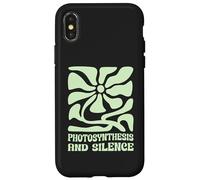 Carcasa para iPhone X/XS Fotosíntesis Y Silencio Boho Floral Plantas Jardinería Nerd