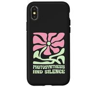 Carcasa para iPhone X/XS Fotosíntesis Y Silencio Boho Floral Plantas Jardinería Nerd