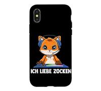 Carcasa para iPhone X/XS Fox: Me Encantan Los Videojuegos