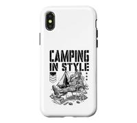 Carcasa para iPhone X/XS FPS Gamer Divertido Estilo Camping Militar Videojuego Jugador