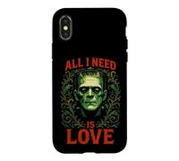 Carcasa para iPhone X/XS Frankenstein Necesito Amor | Grunge Horror Halloween