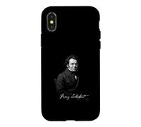 Carcasa para iPhone X/XS Franz Schubert Compositor Clásico Retrato
