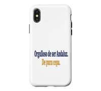 Carcasa para iPhone X/XS Frase Orgullo Andaluz Identidad Cultural Española