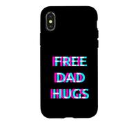 Carcasa para iPhone X/XS Free Dad Hugs Pride Proud Ally LGBT Rainbow Flag Support