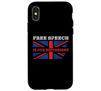Carcasa para iPhone X/XS Free Speech is Our Birthright - Anti-Woke Conservative Quote