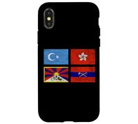 Carcasa para iPhone X/XS Free Tibet UYGHURS Hong Kong Inner Mongolia China Flag