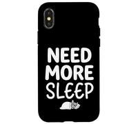 Carcasa para iPhone X/XS French Bulldog Need More Sleep Frenchie Gifts