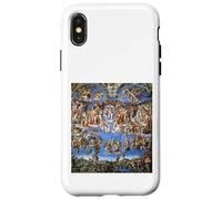 Carcasa para iPhone X/XS Fresco del Juicio Final de Miguel Ángel 1536-1541 Obra