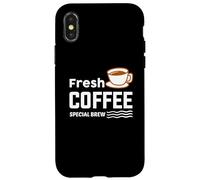Carcasa para iPhone X/XS Fresh Coffee Special Brew Baristas Funny Coffee Lover
