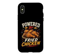 Carcasa para iPhone X/XS Fried Chicken Enthusiast Funny Food Humor Saying