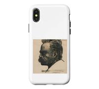 Carcasa para iPhone X/XS Friedrich Nietzsche ECCE Homo Filósofo Filosofía Pensador