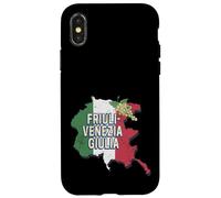 Carcasa para iPhone X/XS Friuli Venezia Giulia Italia Retro Región Mapa Vintage