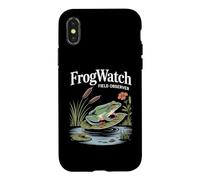 Carcasa para iPhone X/XS FrogWatch Field Observer Anfibios Humedal