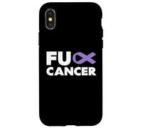 Carcasa para iPhone X/XS Fuck Cancer - Camiseta con Texto en alemán Fuck Esophageal Cancer Awareness