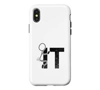 Carcasa para iPhone X/XS Fuck It Divertido Palillo Hombre Hump Adultos Humor Sarcástico