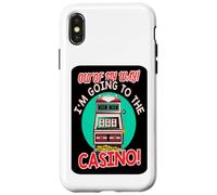 Carcasa para iPhone X/XS Fuera de mi Camino yendo al Juego de máquinas tragamonedas de Regalo del Casino