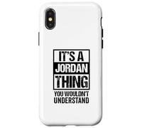 Carcasa para iPhone X/XS Fun Black Version It's A Jordan Thing Family Name Group Pic