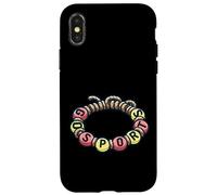 Carcasa para iPhone X/XS Fun Friendship Bracelet with Words Go Sports