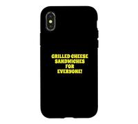 Carcasa para iPhone X/XS Fun Grilled Cheese Sandwiches For Everyone Food Lover Joke