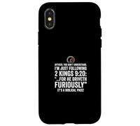 Carcasa para iPhone X/XS Funny 2 Kings 9 20 Driver Bíblico Race Faith