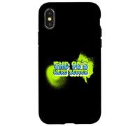 Carcasa para iPhone X/XS Funny 90's were Better 90s Kid 90's I Heart The Nineties