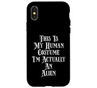 Carcasa para iPhone X/XS Funny Alien Party Costume For Extraterrestrial UFO Aliens