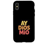 Carcasa para iPhone X/XS Funny Ay Dios Mio Sarcástico Dicho Español