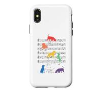 Carcasa para iPhone X/XS Funny Beagle Música LGBT Jugando con Nota