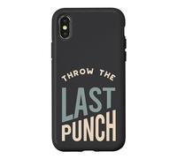 Carcasa para iPhone X/XS Funny Boxing MMA Lanza el último Golpe