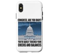 Carcasa para iPhone X/XS Funny Congress US Capitol Politics Joke Washington DC Humor