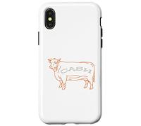 Carcasa para iPhone X/XS Funny Contabilidad Pun Cash Cow