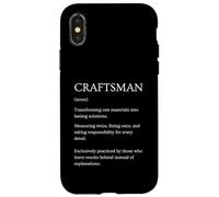 Carcasa para iPhone X/XS Funny Craftsman Definición Diccionario Sarcástico