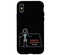 Carcasa para iPhone X/XS Funny Dakota del Norte, ND Girls North Dakota
