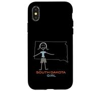 Carcasa para iPhone X/XS Funny Dakota del Sur, SD Girls Dakota del Sur