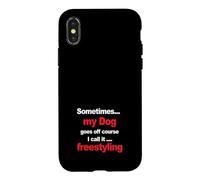 Carcasa para iPhone X/XS Funny Dog Agility - Cuando mi Perro Sale de Curso, freestyling