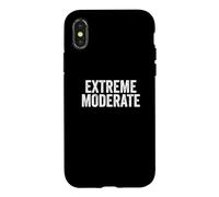 Carcasa para iPhone X/XS Funny Extreme Moderate Liberal Conservative Politics Design