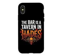 Carcasa para iPhone X/XS Funny Girls Womens Rights The Bar Is A Tavern In Hades
