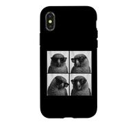 Carcasa para iPhone X/XS Funny Green Ch onure Lover Lindo Parrot Photo Booth