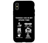 Carcasa para iPhone X/XS Funny Hiking Obsesión Cosas Que Hago en mi Tiempo Libre Caminante