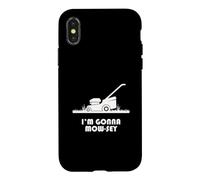 Carcasa para iPhone X/XS Funny I'm Gonna Mow-sey (Mosey) Lawnmower Humor