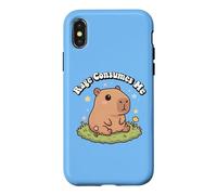 Carcasa para iPhone X/XS Funny Kids Kawaii Meme Chill Rage Consumes Me Capybara Vibes