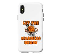 Carcasa para iPhone X/XS Funny Let The Madness Begin Basketball Bracket Players Lover