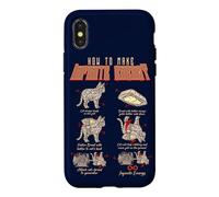 Carcasa para iPhone X/XS Funny Math Infinite Energy Cat E Ingeniería Mecánica