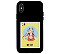 Carcasa para iPhone X/XS Funny Mexican Design for Aunt - La Tia Chismosa