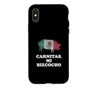 Carcasa para iPhone X/XS Funny Mexican Food Carnitas Mi Bizcocho Taco Lover